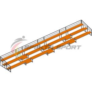 Купить Трибуна для зрителей 3 ряда на 66 мест с перилами в Болотном 
