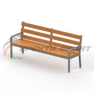 Купить Уличная скамейка со спинкой Дача в Болотном 