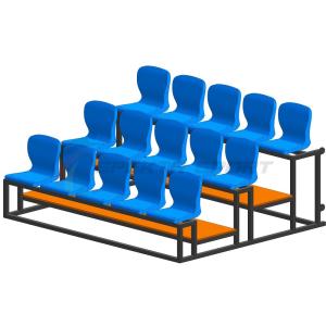 Купить Трибуна мобильная 3 ряда сиденья пластиковые на 15 мест в Болотном 