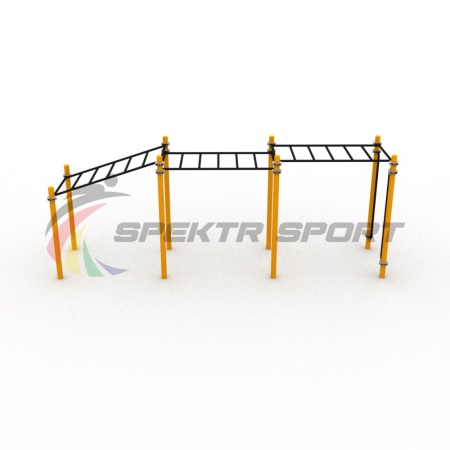 Купить Рукоход Воркаут с изменением высоты SP WRK-25_76mm в Болотном 
